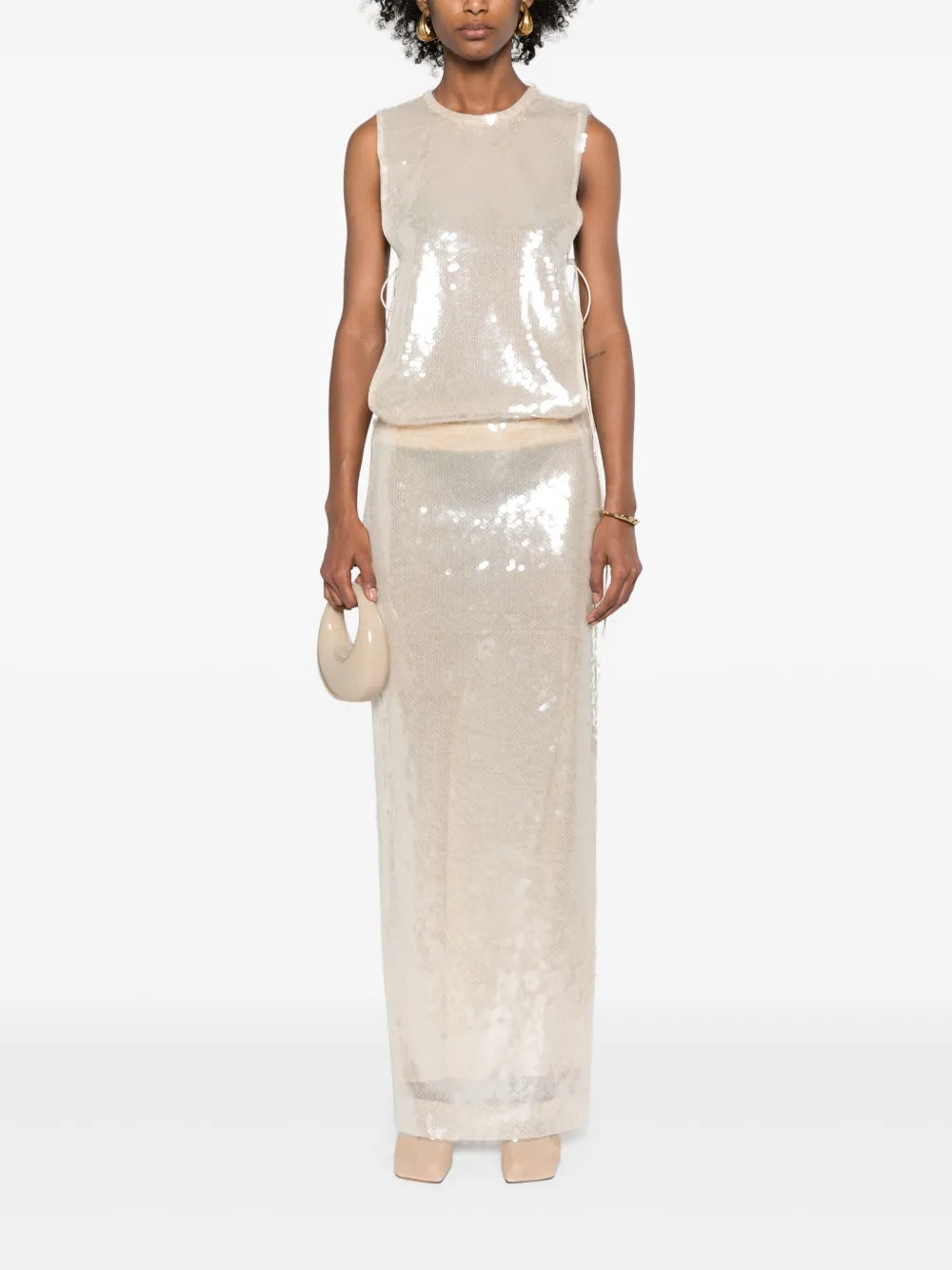 Lucent Sequined Gown