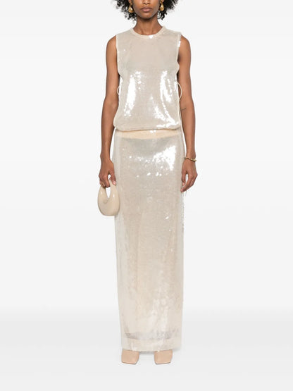 Lucent Sequined Gown
