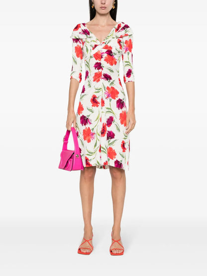 Jim Floral-Print Midi Dress