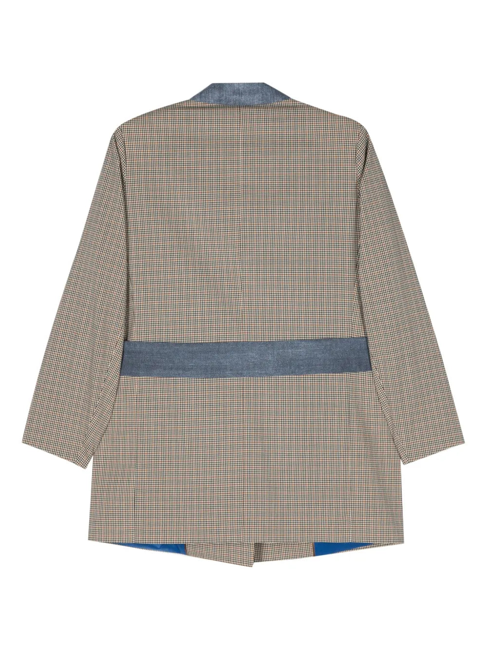 Checked Tied Blazer