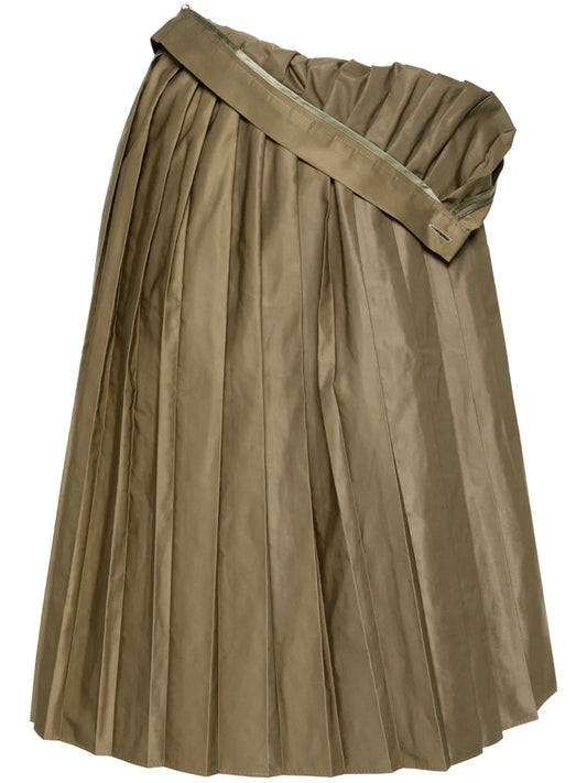 Pleated Midi Skirt