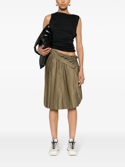 Pleated Midi Skirt