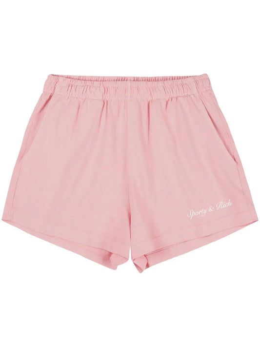 Logo-Print Cotton Track Shorts