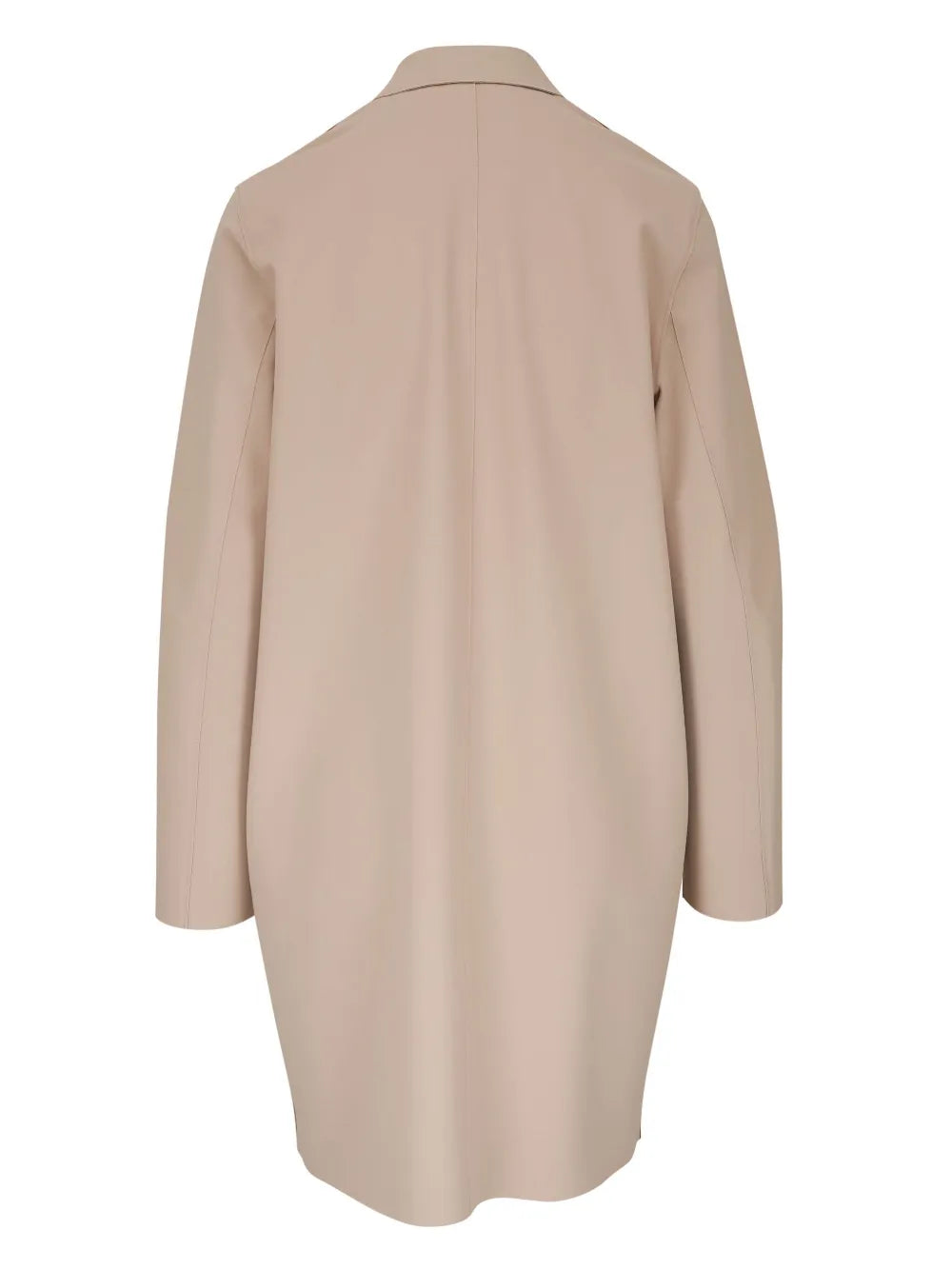 Concealed-Fastening Single-Breasted Coat