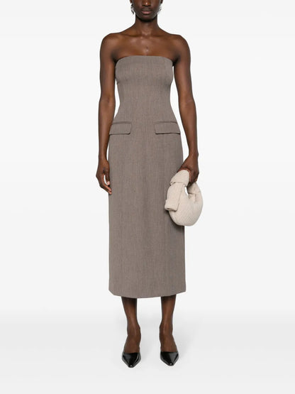 Callie Strapless Midi Dress