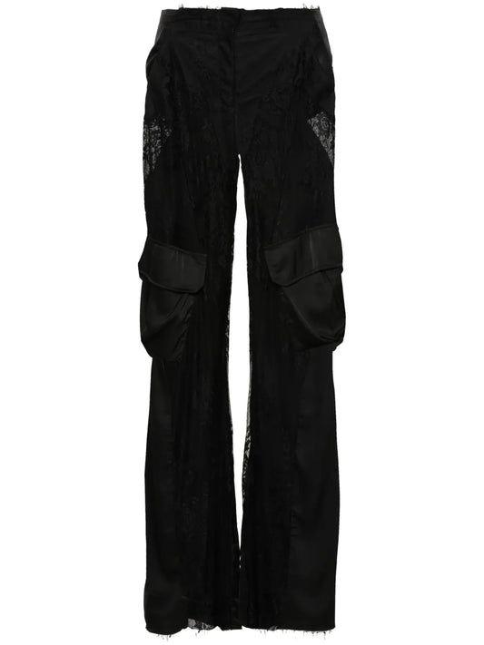 Lace Cargo Trousers