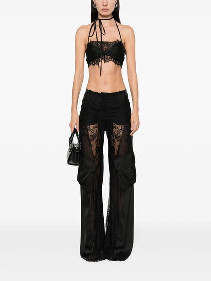 Lace Cargo Trousers