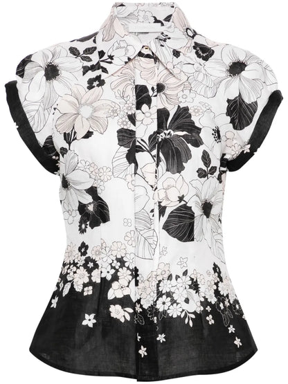 Pop Floral-Print Shirt