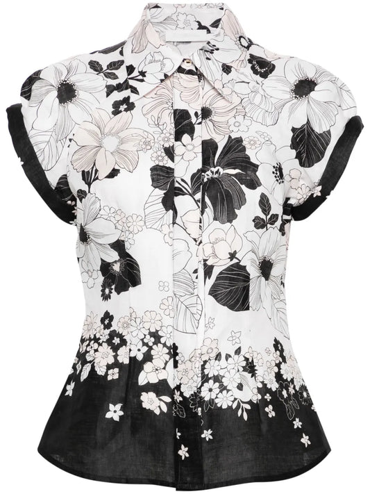 Pop Floral-Print Shirt