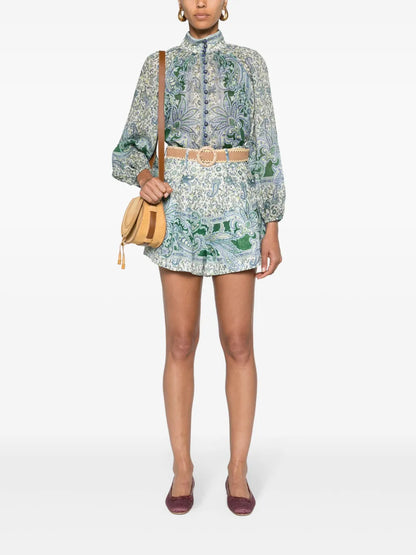 Ottie Paisley-Print Blouse