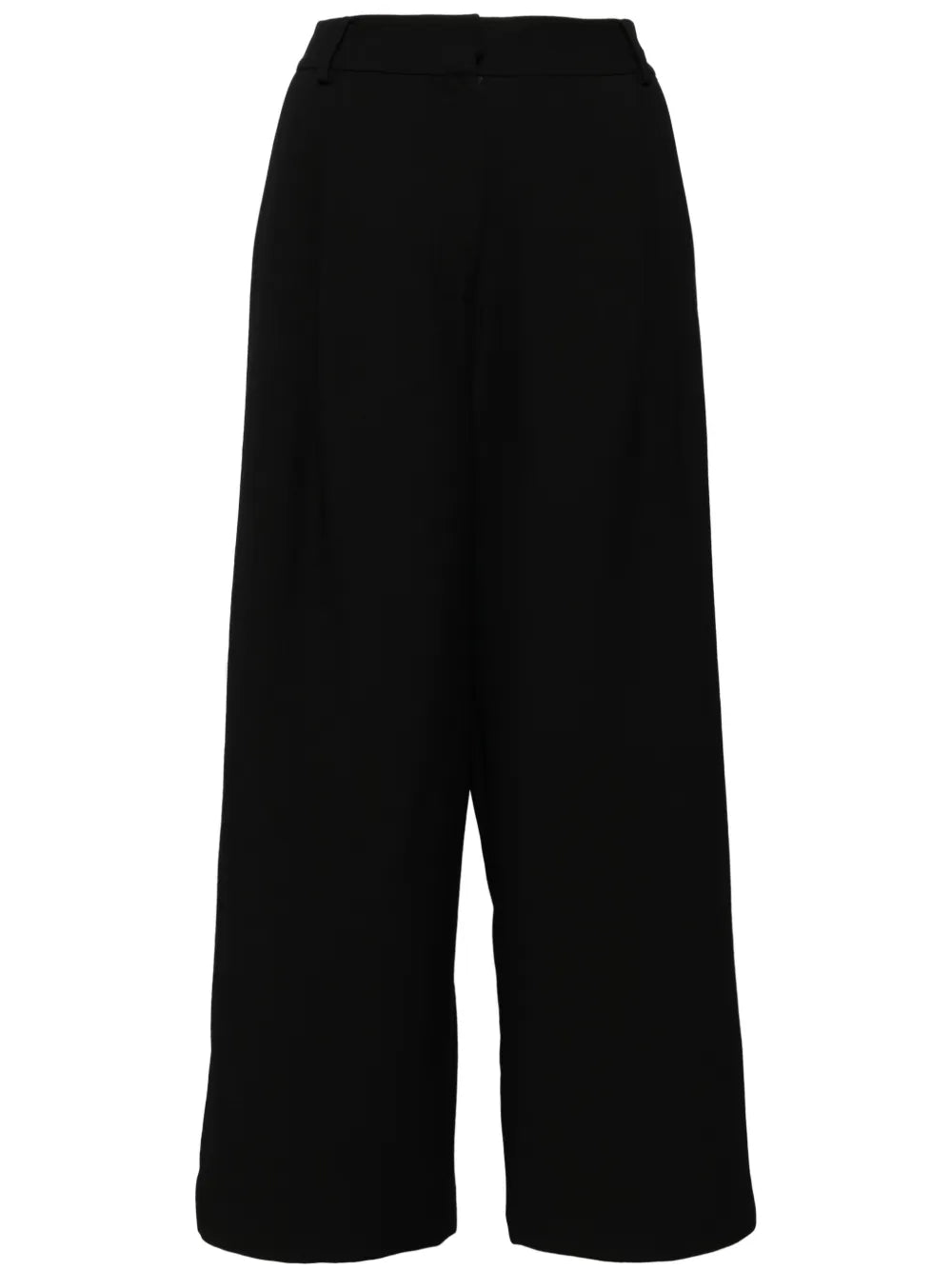 Straight-Leg Wool-Silk Blend Trousers