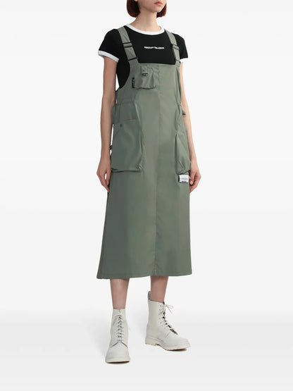 Drawstring Dungaree Dress