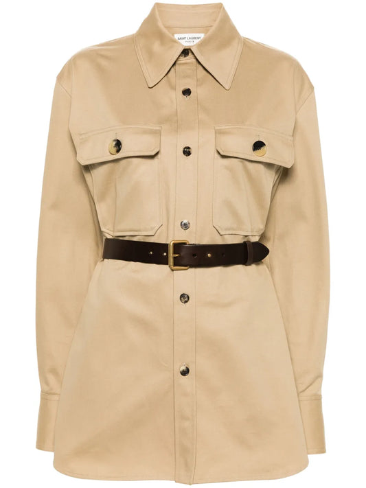 Belted Saharienne Shirt