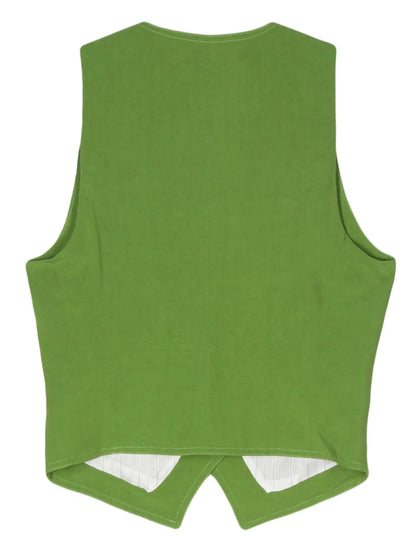 Shantung Buttoned Vest