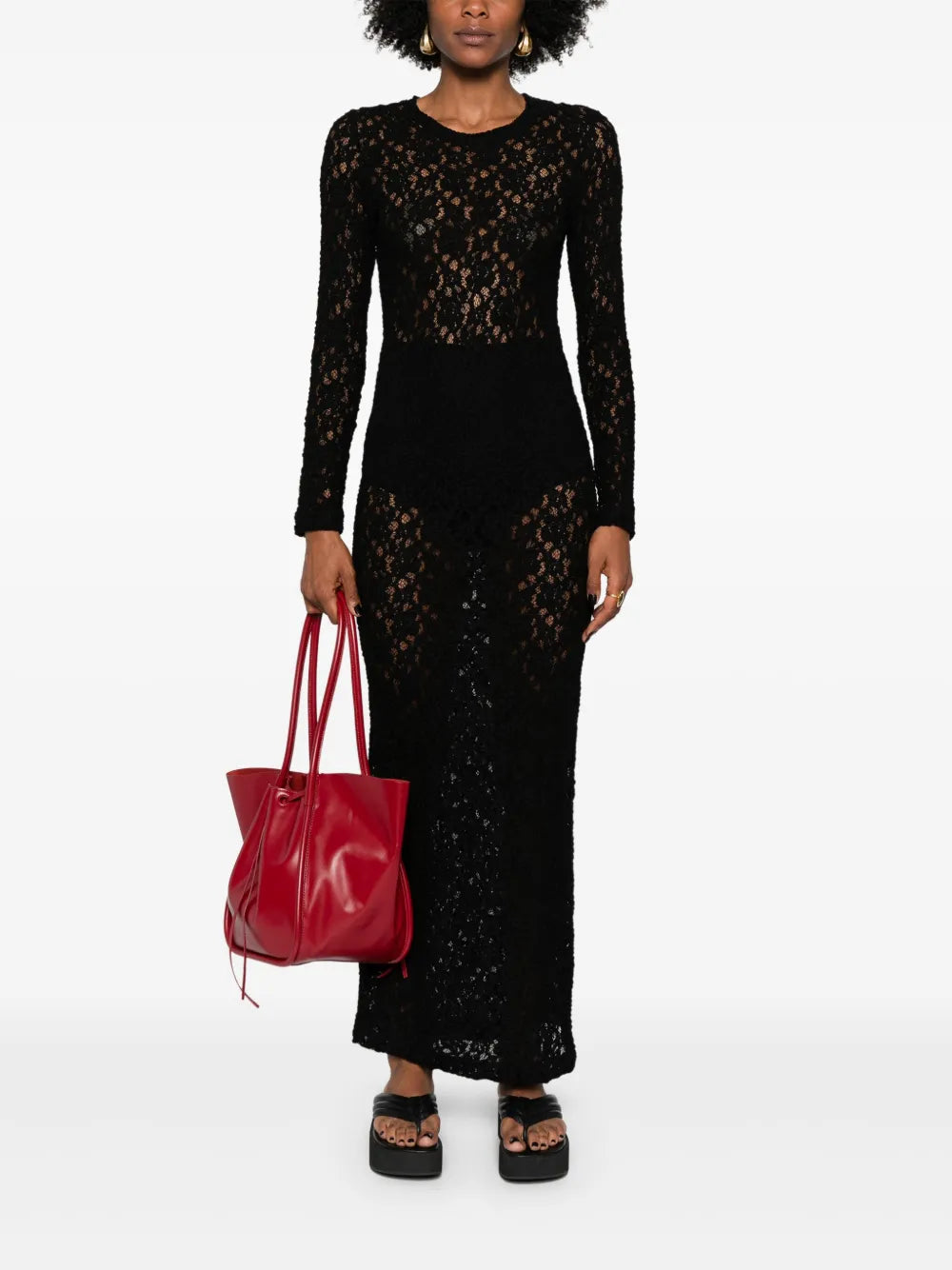 Bodycon Lace Maxi Dress