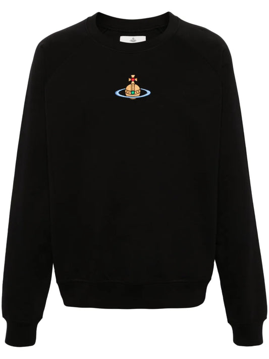 Orb-Embroidered Cotton Sweatshirt