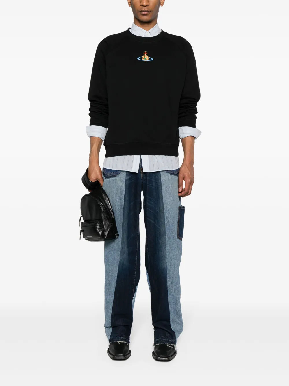 Orb-Embroidered Cotton Sweatshirt