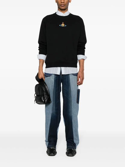 Orb-Embroidered Cotton Sweatshirt