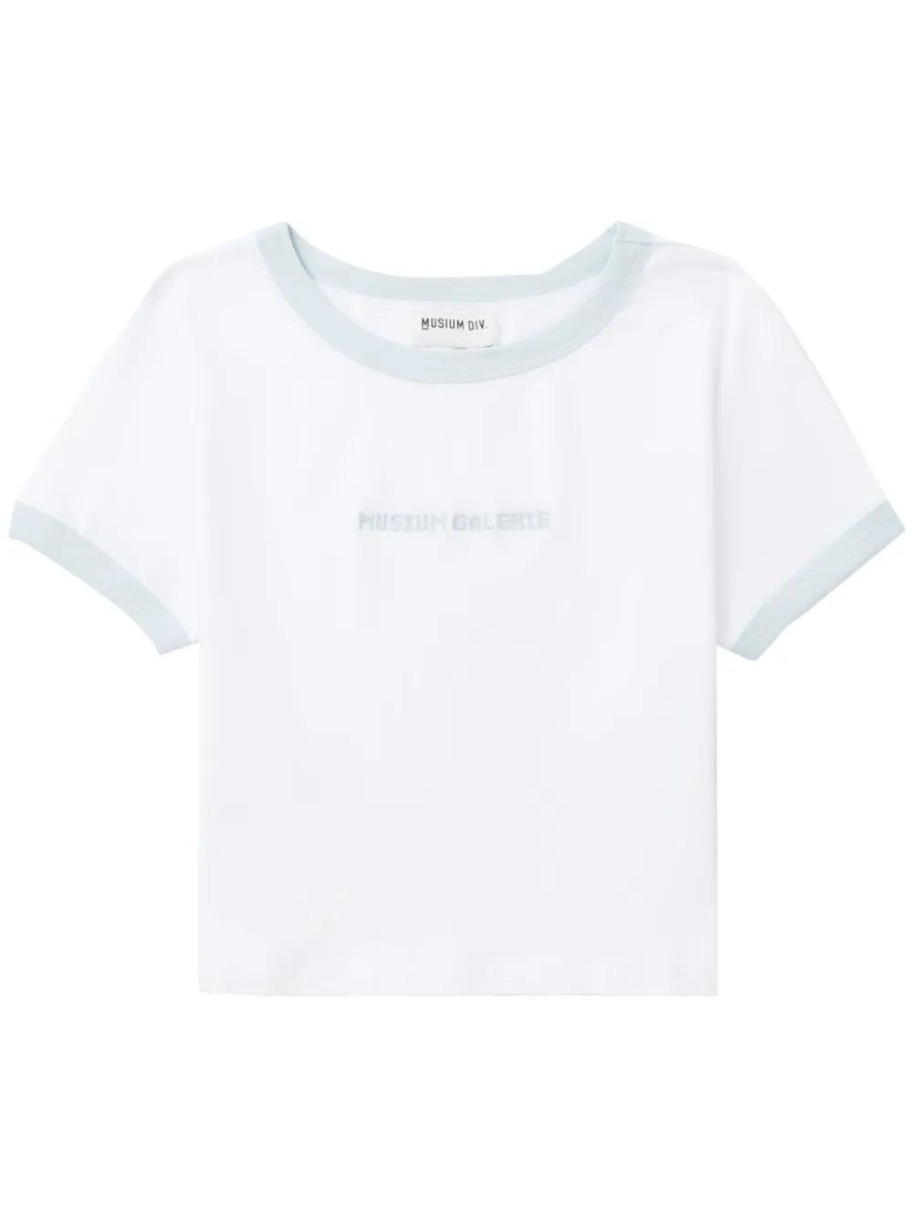 Logo-Embroidered Cropped T-Shirt