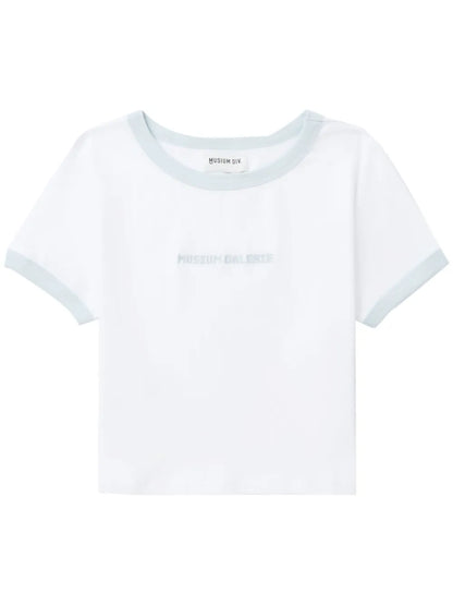 Logo-Embroidered Cropped T-Shirt