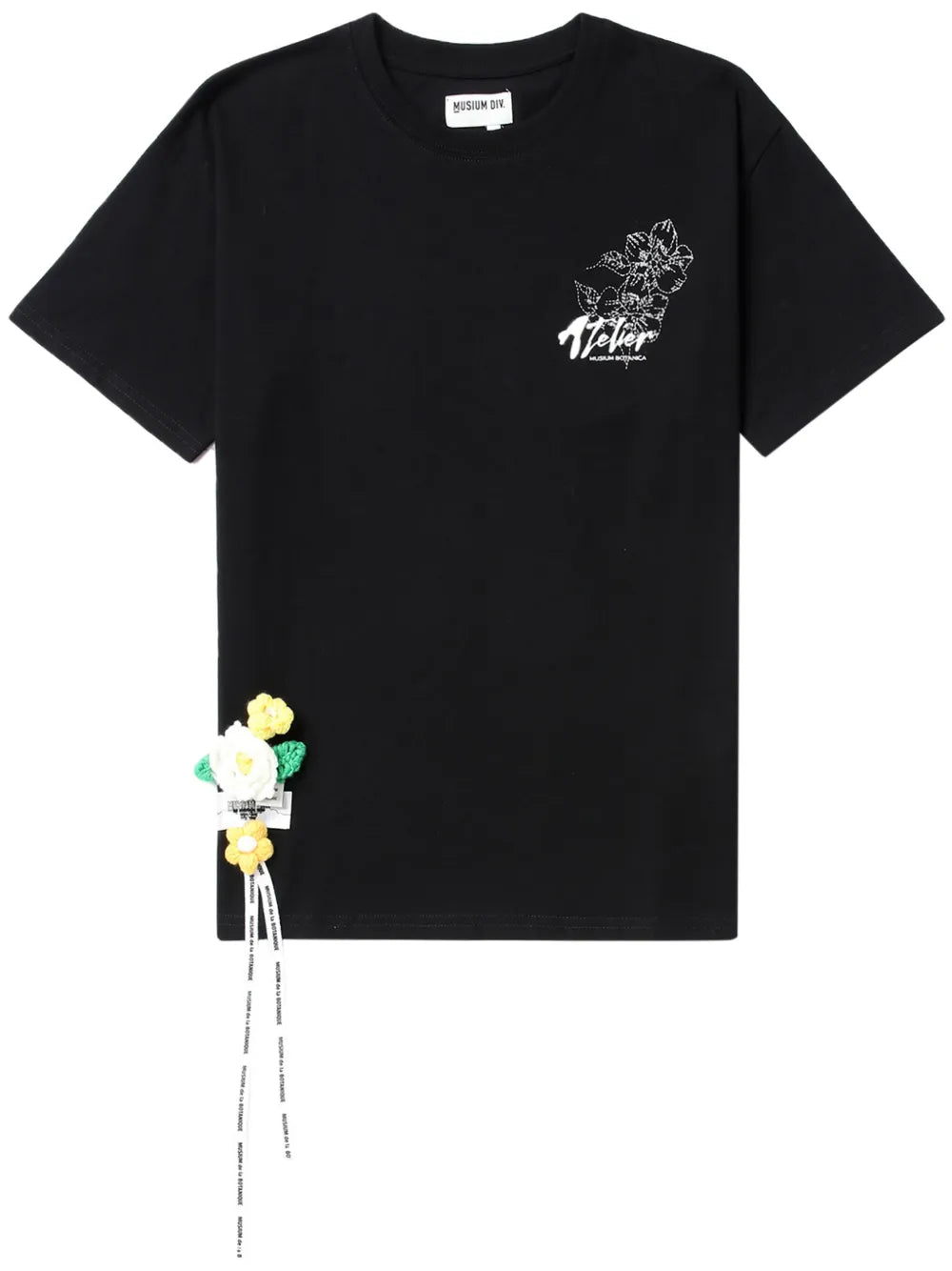 Floral-Appliqué Cotton T-Shirt
