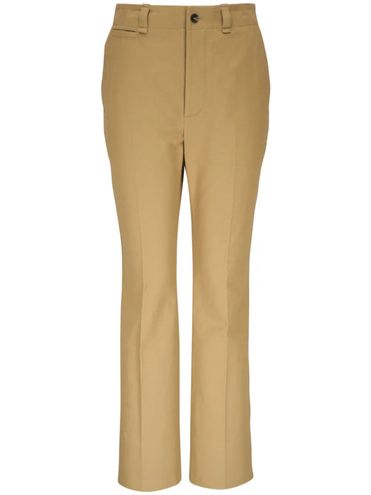 Straight-Leg Cotton Trousers