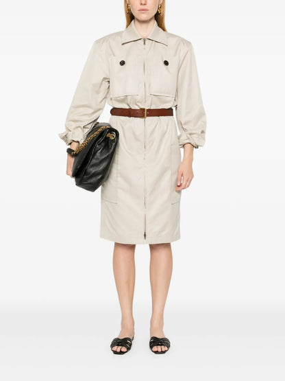Saharienne Belted Cotton Dress