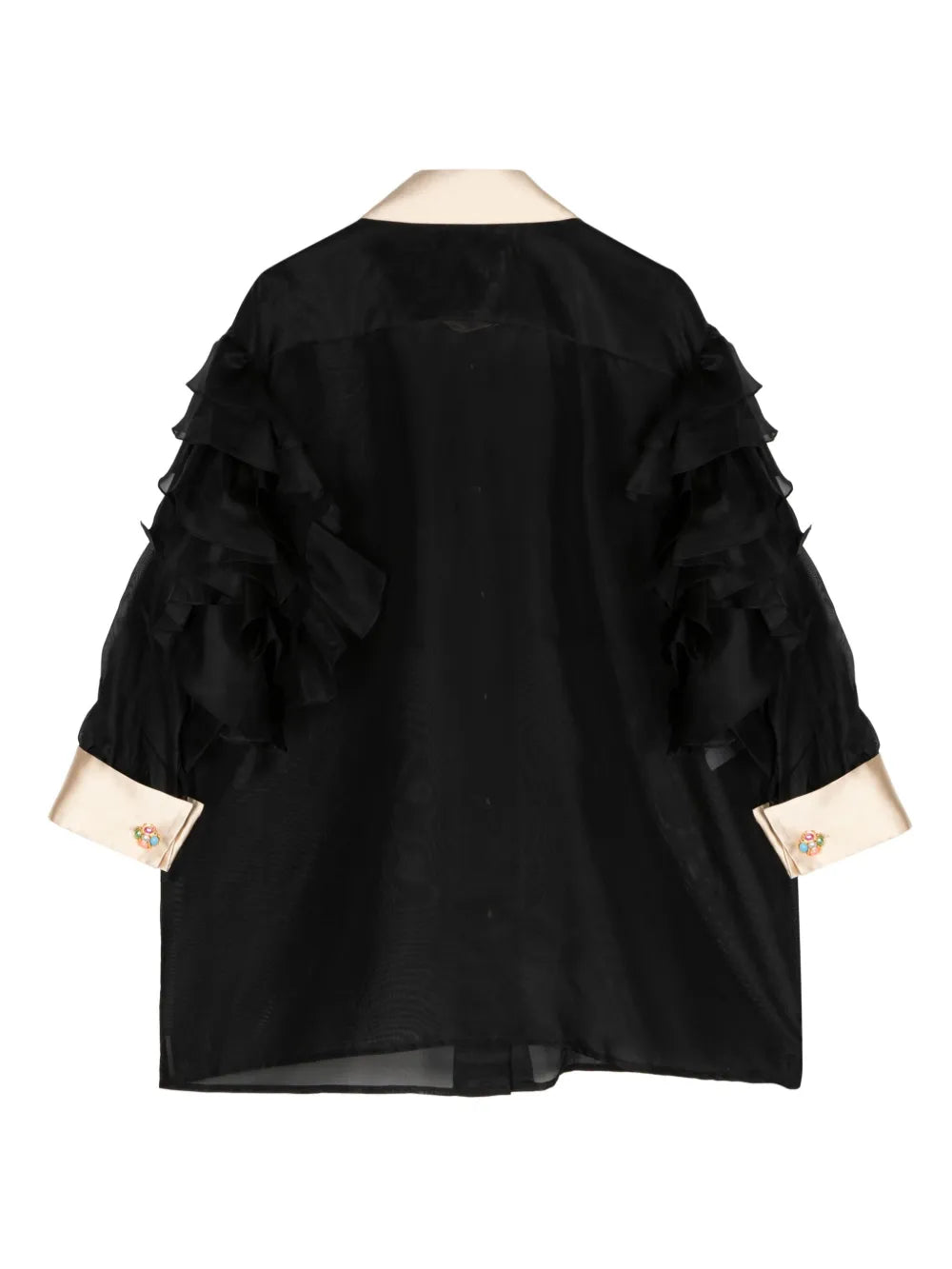 Ruffled Silk Shirt