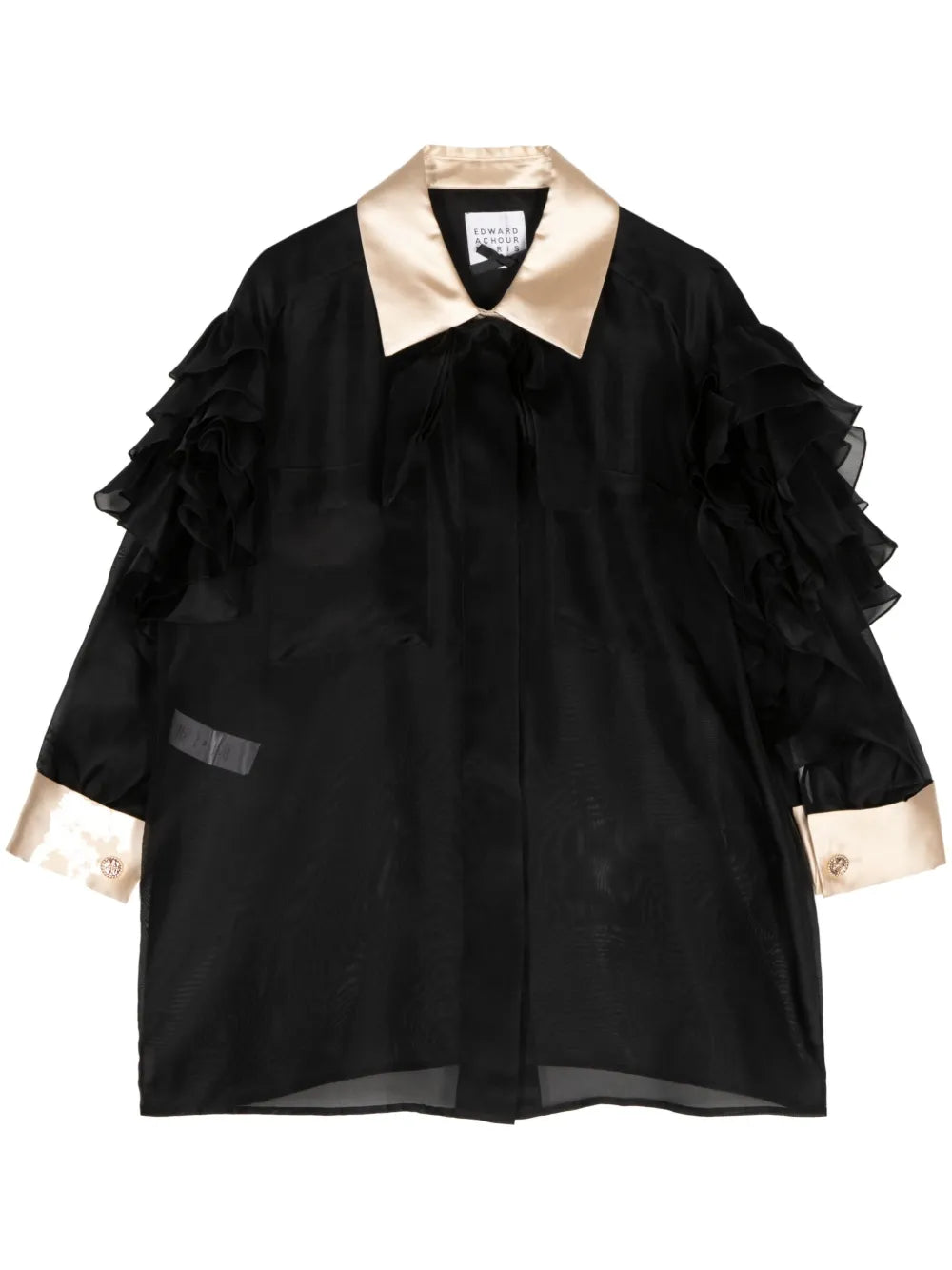Ruffled Silk Shirt