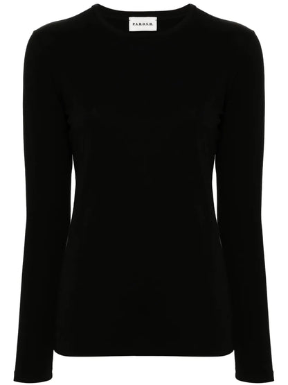 Crew-Neck Long-Sleeved T-Shirt