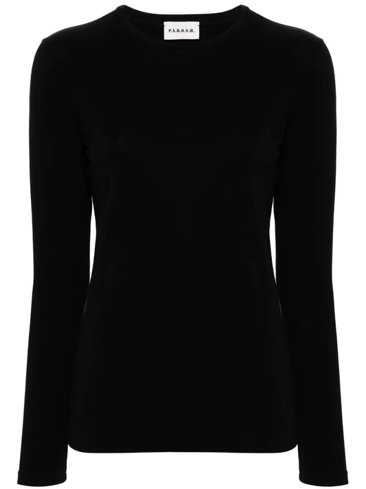 Crew-Neck Long-Sleeved T-Shirt