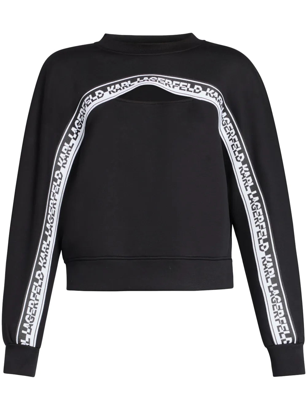 Logo-Tape Cut-Out Sweatshirt
