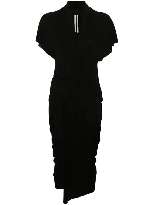 V-Neck Jersey Wrap Dress