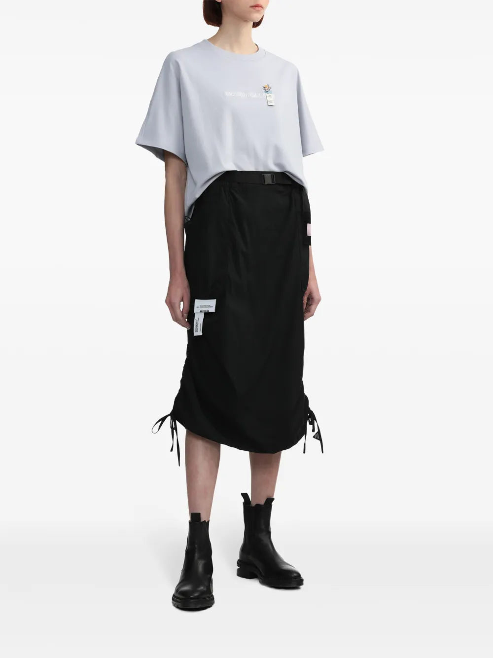 Embroidered Cut-Out T-Shirt