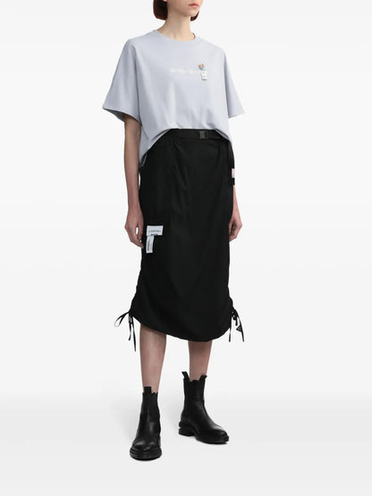 Embroidered Cut-Out T-Shirt