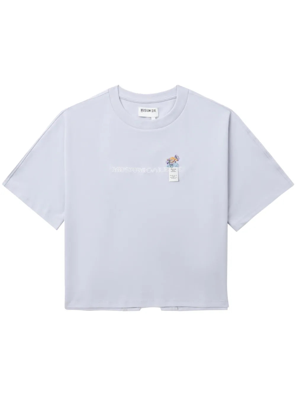 Embroidered Cut-Out T-Shirt