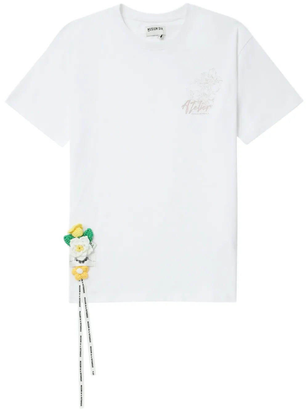 Floral-Appliqué Cotton T-Shirt