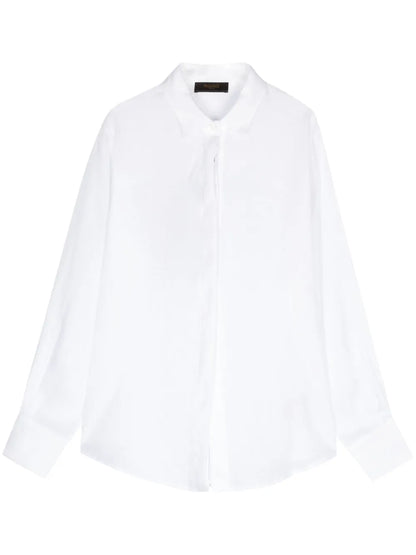 Pearl-Fln Linen Shirt