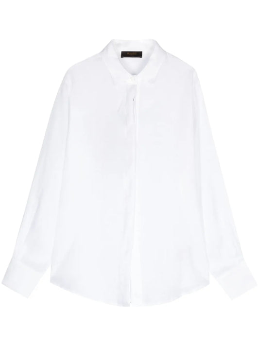 Pearl-Fln Linen Shirt