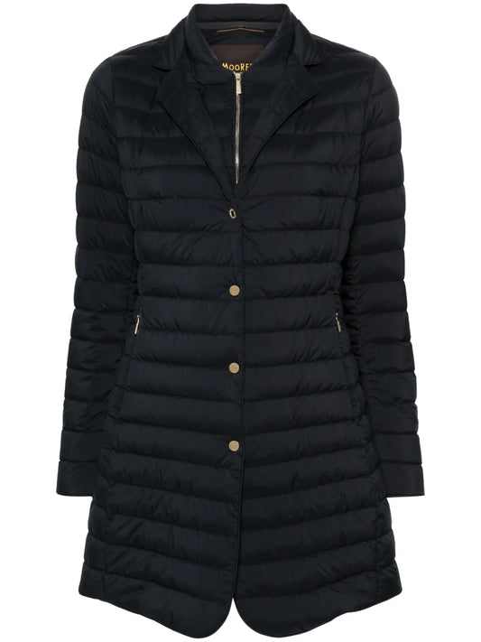 Shari Down Single-Breasted Coat