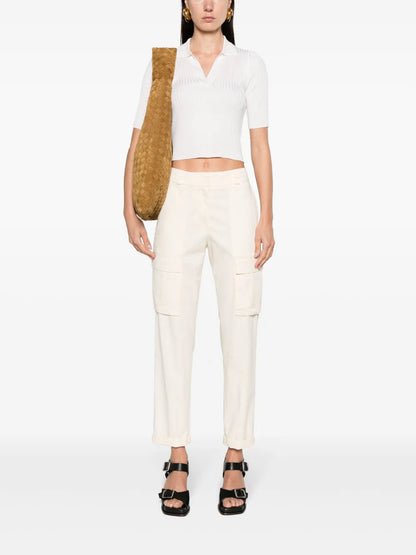 Cropped Cargo Trousers