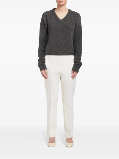 Long-Sleeve V-Neck Jumper