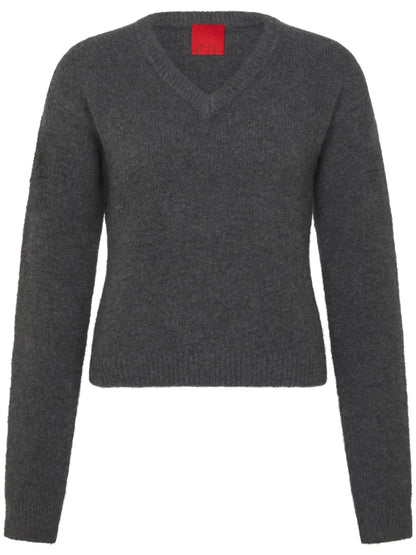 Long-Sleeve V-Neck Jumper