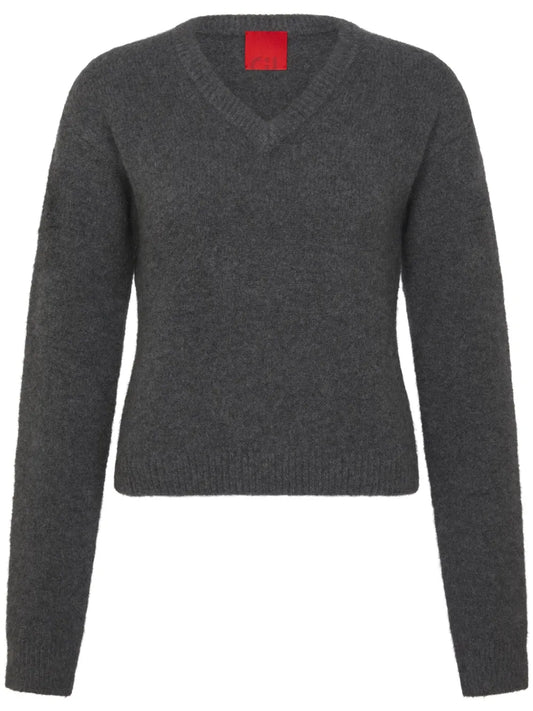 Long-Sleeve V-Neck Jumper