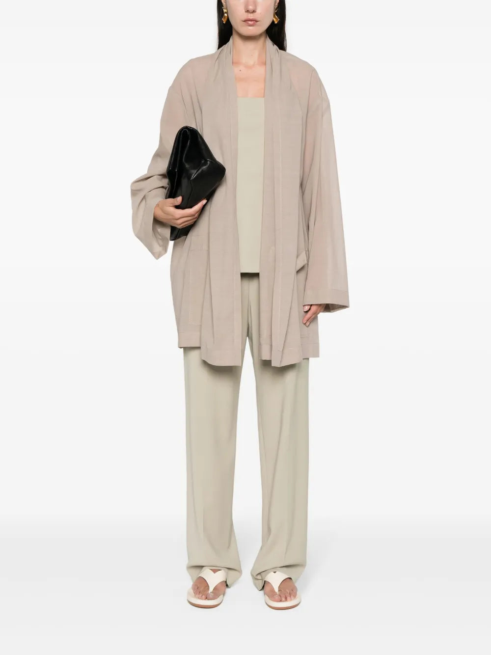 Open-Front Fluid Coat