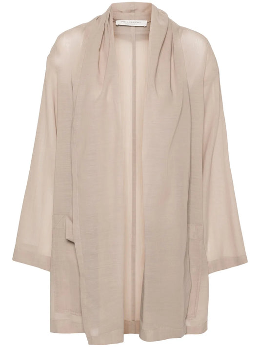 Open-Front Fluid Coat
