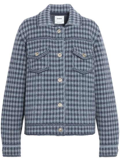 Gingham Cashmere-Blend Jacket