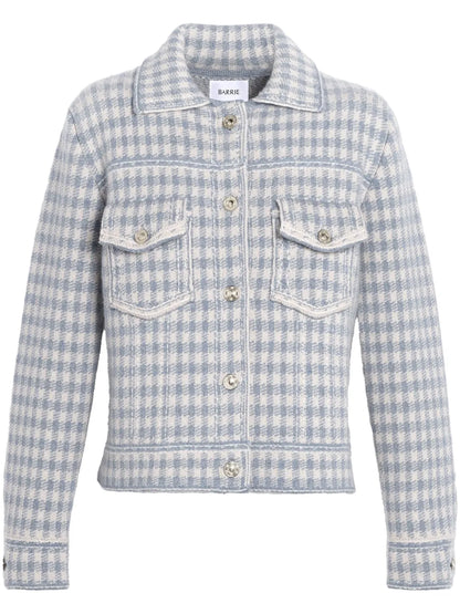 Gingham Cashmere-Blend Jacket