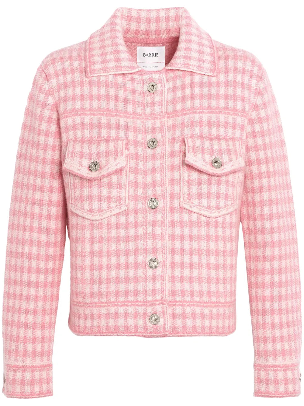 Gingham Cashmere-Blend Jacket