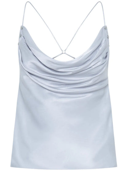 Rivet Cowl-Neck Top